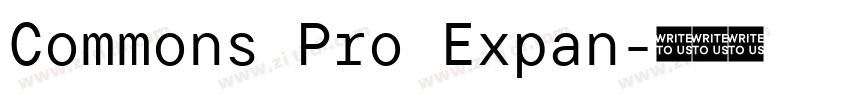 Commons Pro Expan字体转换